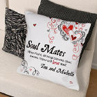 Personalized Soul Mates Throw Pillow 83032213